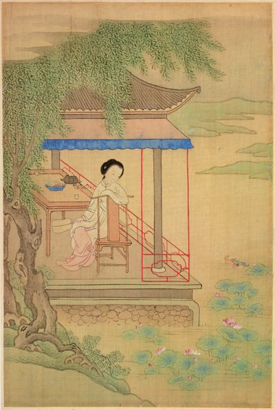 Girl Seated on Porch by Shih Fu Chuiu Ying Shih Fu Chuiu Ying